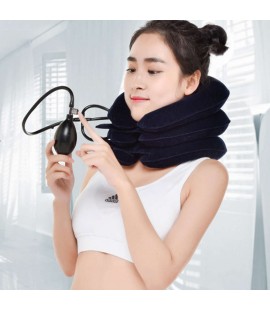Air Inflatable Pillow Cervical Neck Head Pain Traction Supportapphire)