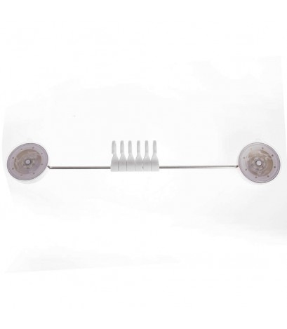 Stainless Steel Vacuum Suction Cup Sucker Hanger Holder Rack 6 Hooks