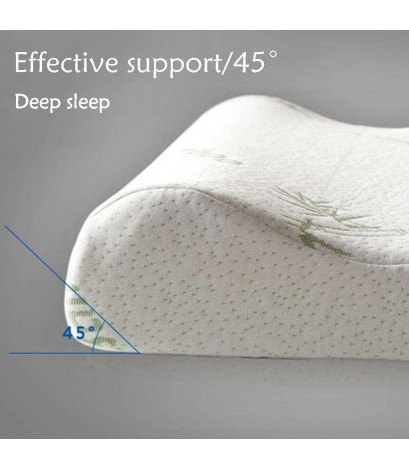 Soft Bamboo Fiber Foam Pillow Slow Rebound Memory Pillow Neck Health Care