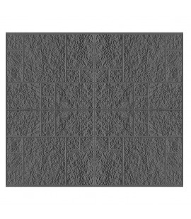DIY Self Adhesive PE Foam 3D Wall Stickers Waterproof Home Decor (Black)