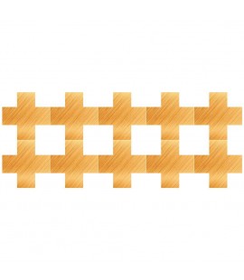 10pcs Oil Proof Waterproof 3D DIY Self-adhesive Diagonal Stickers