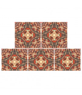 5pcs/set 3D DIY Removable Tile Decal ?Waterproof Anti Oil PVC Wall Stickers